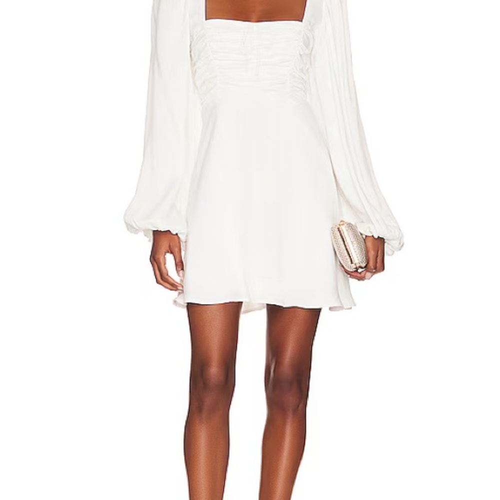 For love and lemons white mini dress